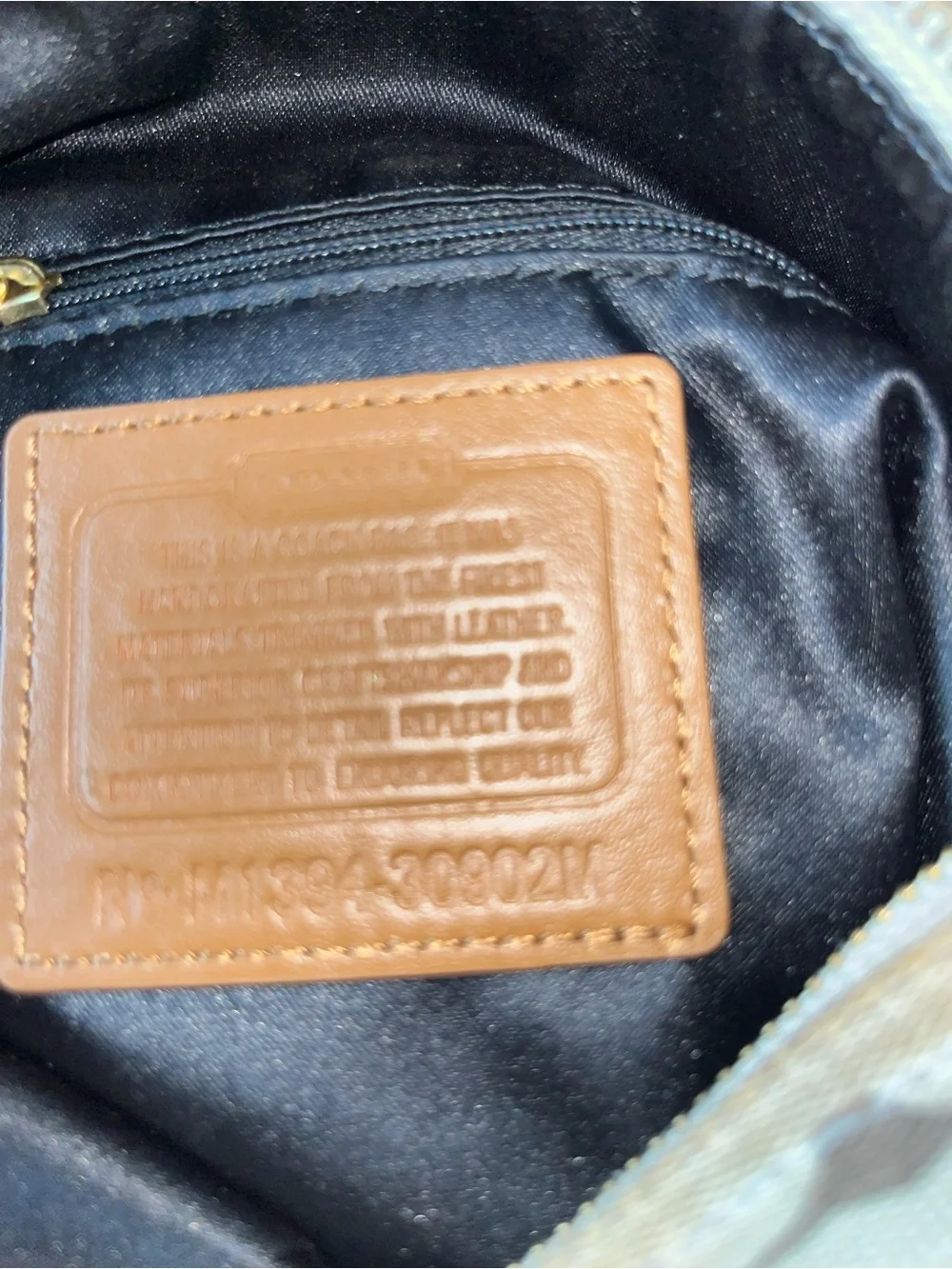 Coach Signature Canvas Crossbody in Brown and Cream
